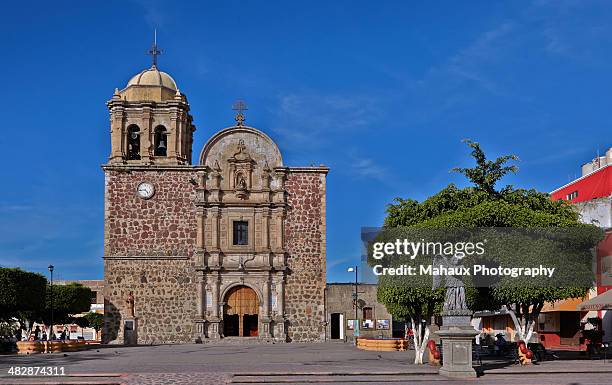 santiago apostol church in armas place - tequila mexico stock pictures, royalty-free photos & images