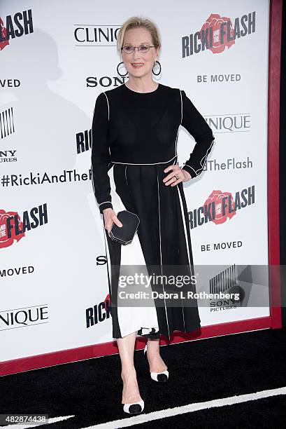 Actress Meryl Streep arrives at the New York premiere of "Ricki And The Flash" at AMC Lincoln Square Theater on August 3, 2015 in New York City.