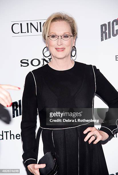 Actress Meryl Streep arrives at the New York premiere of "Ricki And The Flash" at AMC Lincoln Square Theater on August 3, 2015 in New York City.