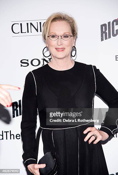Meryl Streep arrives at the New York Premiere of "Ricki And The Flash" at AMC Lincoln Square Theater on August 3, 2015 in New York City.