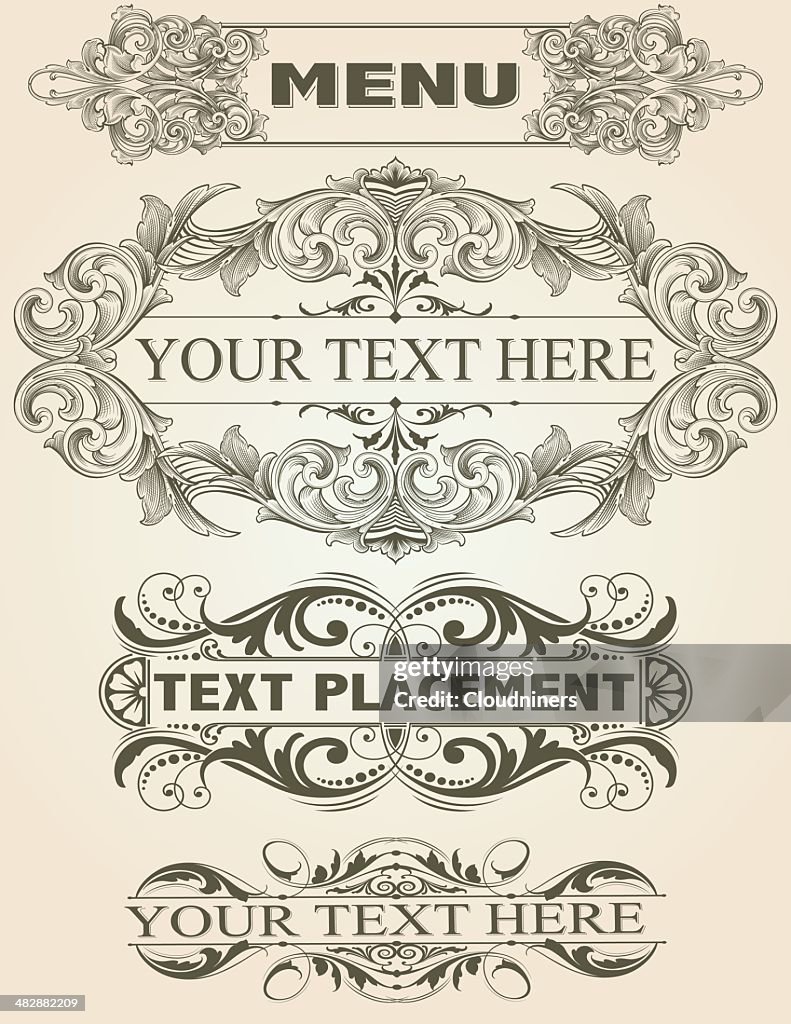 Scroll Text Element Set High-Res Vector Graphic - Getty Images