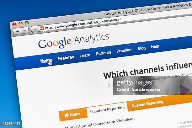 google analytics main page - hyperlink stock pictures, royalty-free photos & images