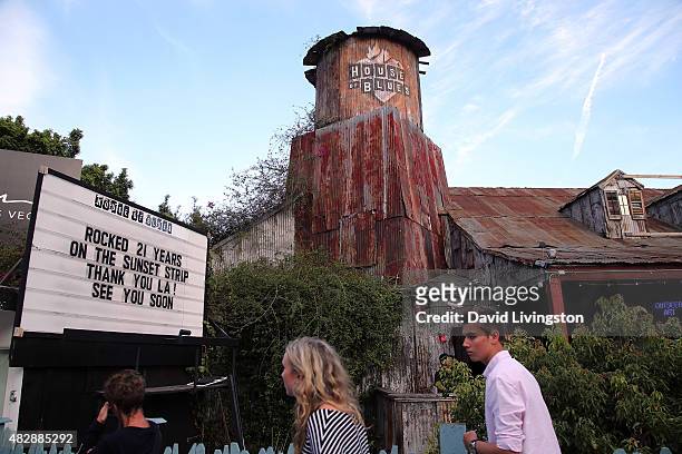 General view is seen at the House of Blues Sunset Strip final farewell show on August 3, 2015 in West Hollywood, California.