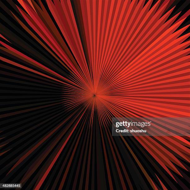 bildbanksillustrationer, clip art samt tecknat material och ikoner med abstract red technology shape background - nödraket