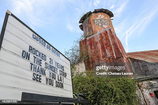 General view of the atmosphere before the Steel Panther farewell concert at House of Blues Sunset Strip on August 3, 2015 in West Hollywood,...