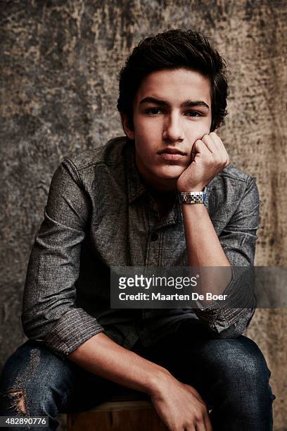 Actor Aramis Knight of AMC's 'Into the Badlands' poses in the Getty Images Portrait Studio powered by Samsung Galaxy at the 2015 Summer TCA's at The...