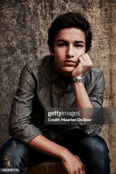 Actor Aramis Knight of AMC's 'Into the Badlands' poses in the Getty Images Portrait Studio powered by Samsung Galaxy at the 2015 Summer TCA's at The...
