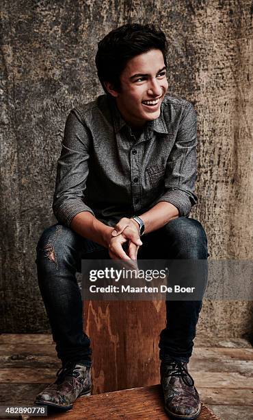 Actor Aramis Knight of AMC's 'Into the Badlands' poses in the Getty Images Portrait Studio powered by Samsung Galaxy at the 2015 Summer TCA's at The...