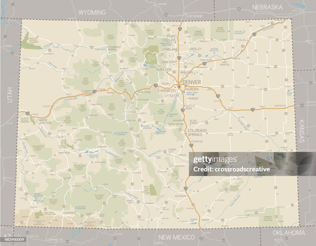 Mappa del Colorado