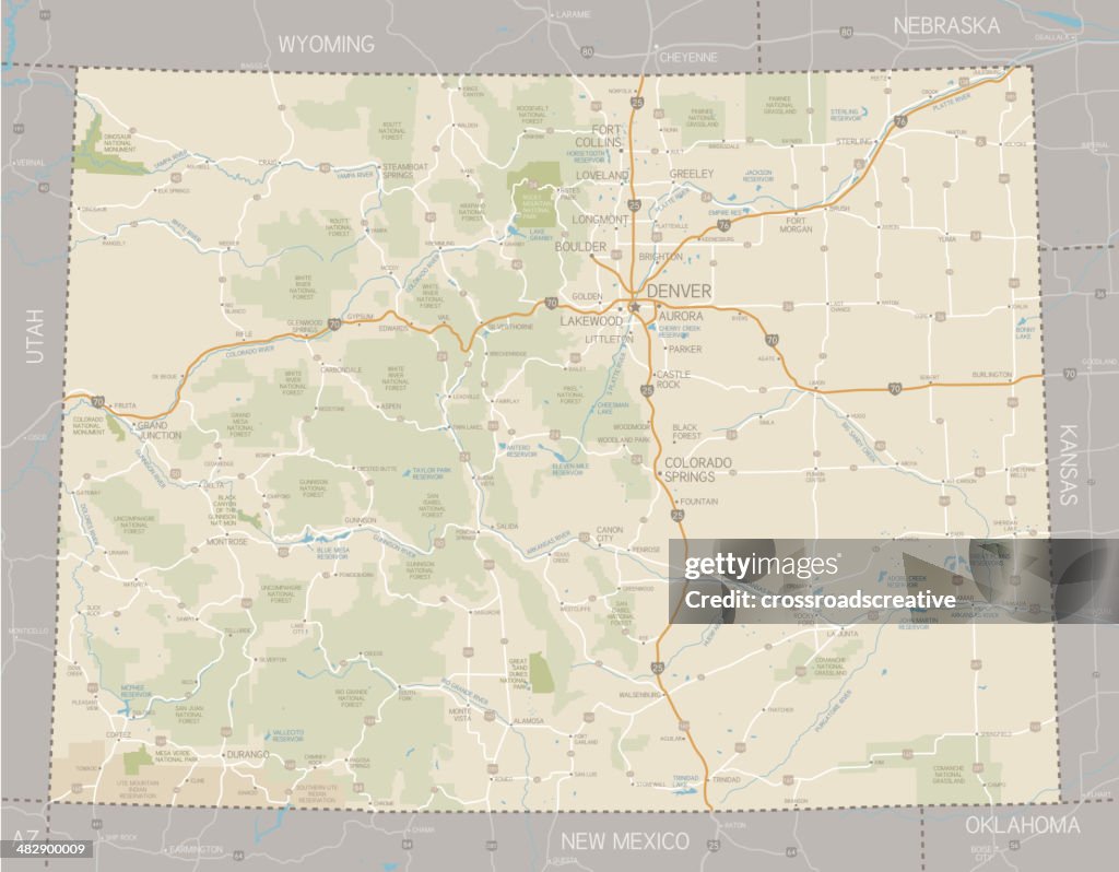 Mapa do Colorado