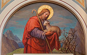 Vienna - Fresco of Jesus as good shepherd