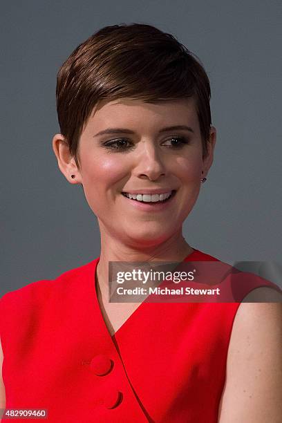 Actress Kate Mara attends Apple Store Soho Presents: Meet the Actors: Miles Teller, Kate Mara, Michael B. Jordan and Jamie Bell, 'Fantastic Four' at...