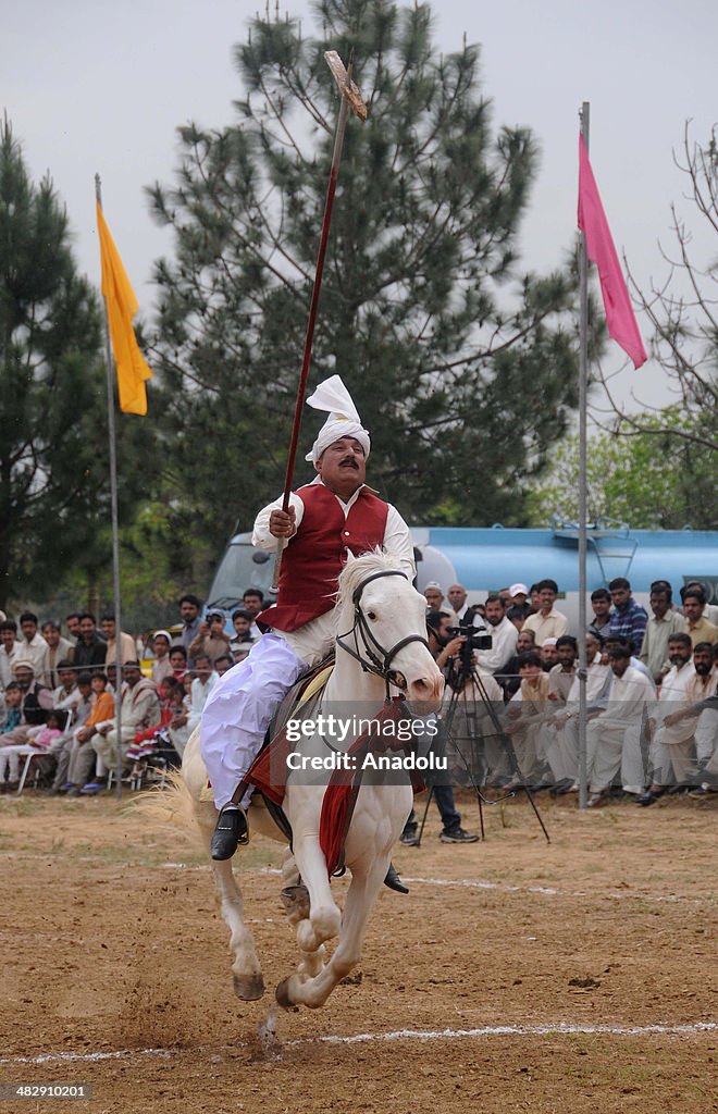 Tent pegging in Pakistan