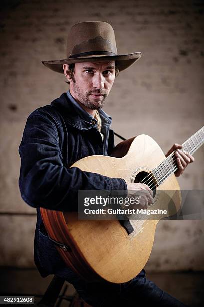 Portrait of American folk musician Willie Watson photographed before a live performance at the Colston Hall in Bristol, on September 3, 2014. Watson...