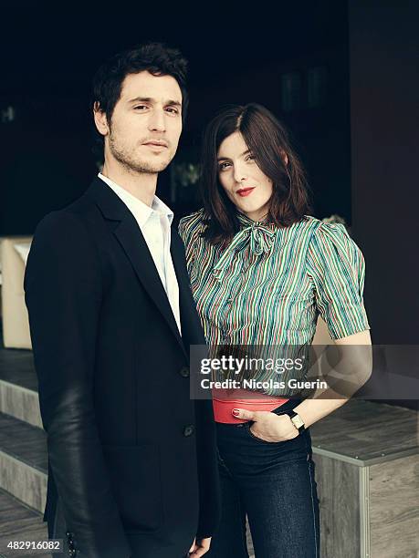 Actors Jeremie Elkaim and Valerie Donzelli are photographed on May 19, 2015 in Cannes, France.