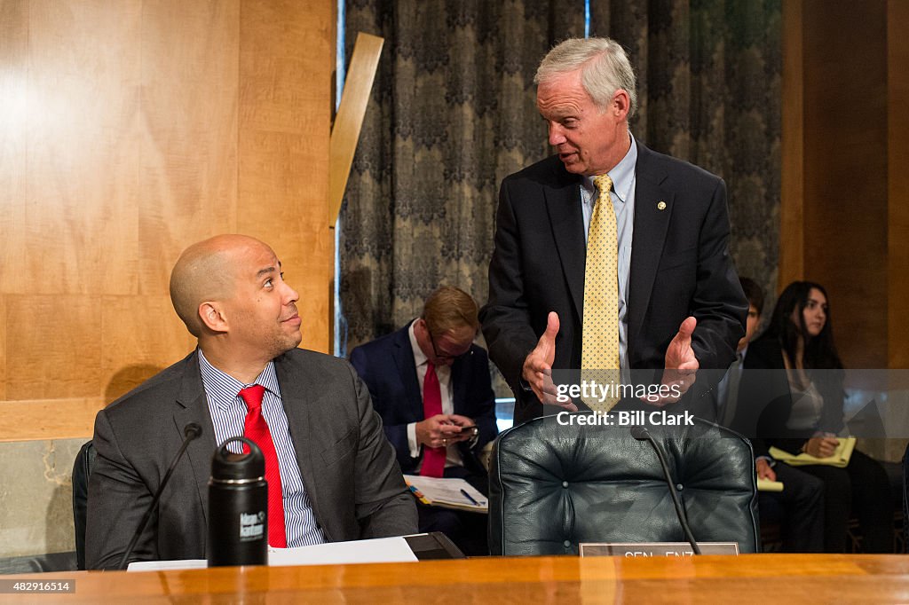 Sen. Cory Booker and Sen. Ron Johnson