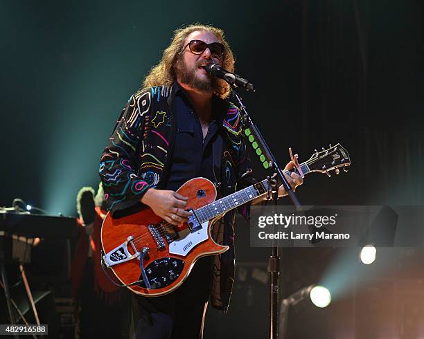 Jim James of My Morning Jacket performs at The Fillmore on August 3, 2015 in Miami Beach, Florida.