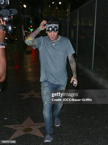 Ashba is seen on August 03, 2015 in Los Angeles, California.