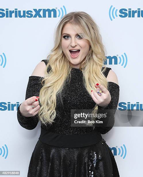 Meghan Trainor visits at SiriusXM Studios on August 4, 2015 in New York City.