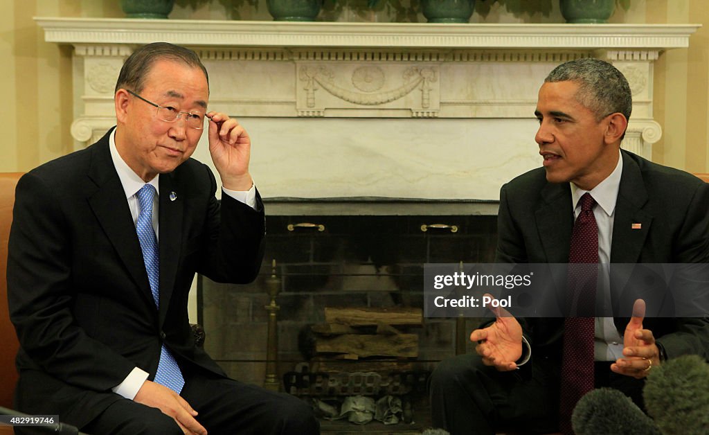 President Obama Meets With U.N. Secretary Ban Ki-moon