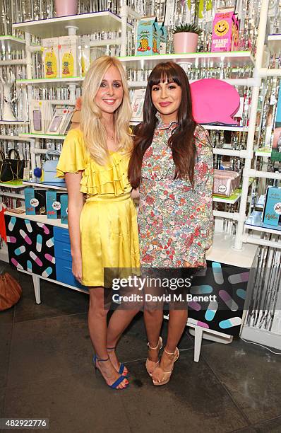 Diana Vickers and Zara Martin attend the Zara Martin x Skinnydip London party celebrating the launch of "The Wild Collection" collaborative headphone...