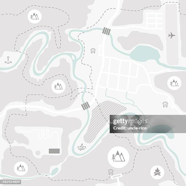 seamless map background - seamless topographic stock illustrations