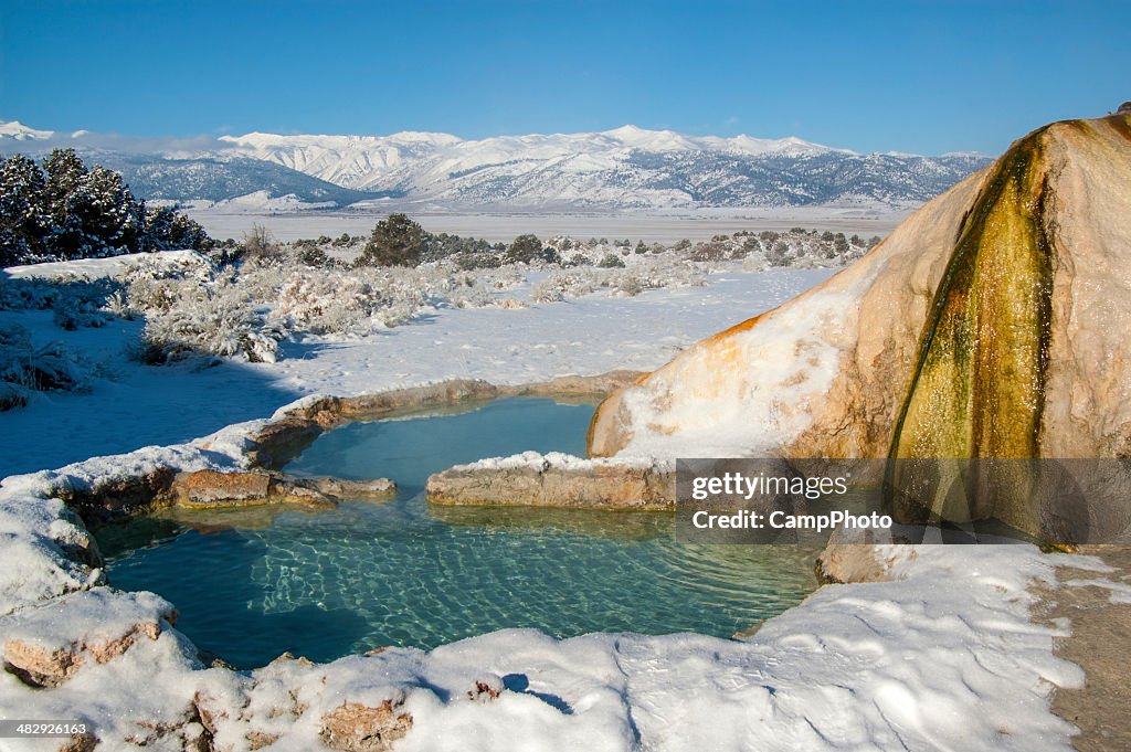 Snowy Hot Spring High-Res Stock Photo - Getty Images