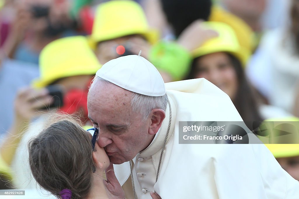 Pope Francis Holds an Audience For Ministrantes