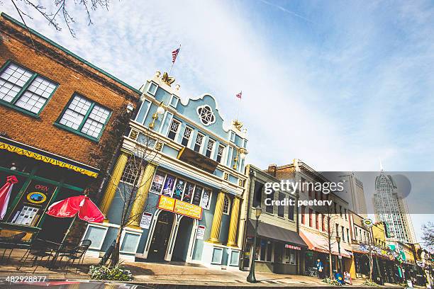 mobile el centro histórico de la ciudad. - mobile alabama fotografías e imágenes de stock