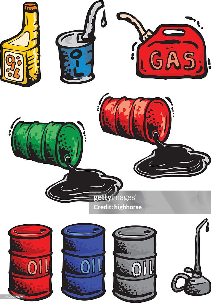 Oil and Gasoline Containers