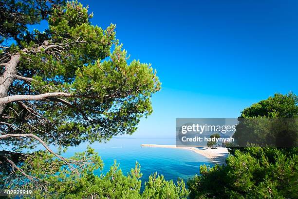 croatian seascape - croatia coast stock pictures, royalty-free photos & images