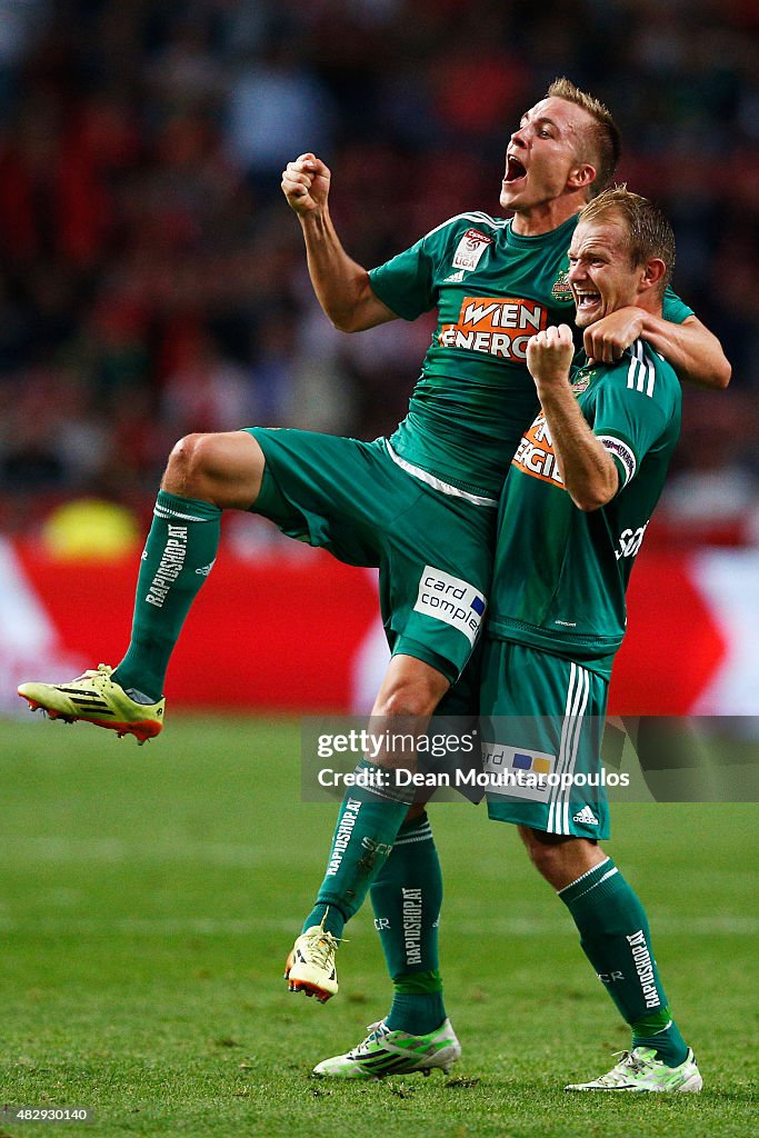 Ajax v Rapid Vienna - UEFA Champions League: Third Qualifying Round 2nd Leg