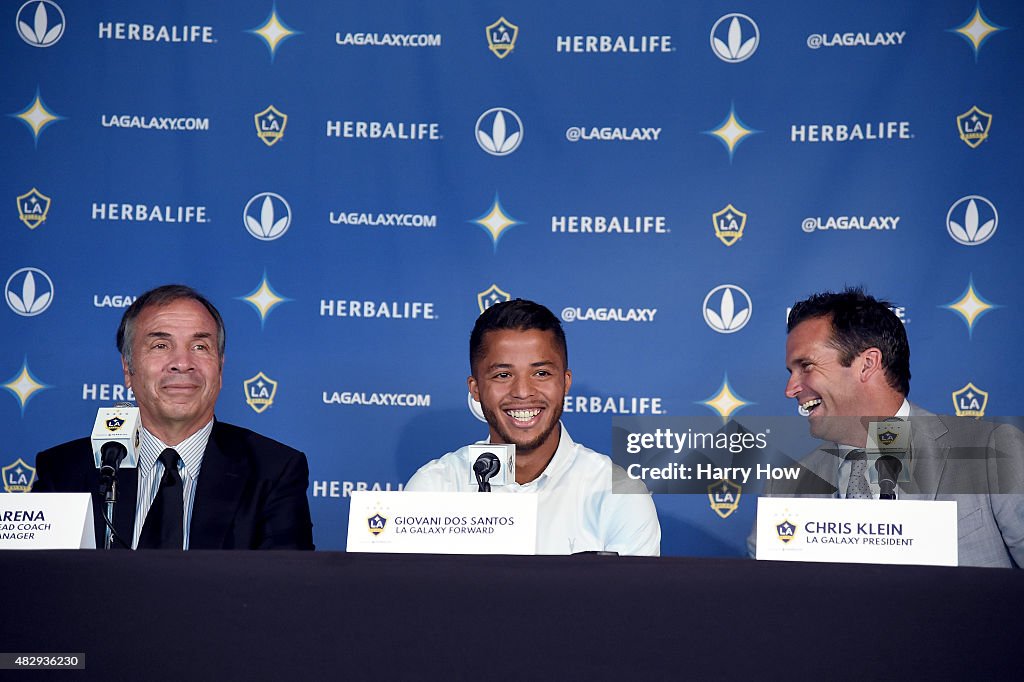 Los Angeles Galaxy Introduce Giovani Dos Santos