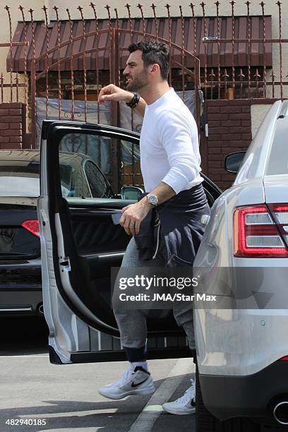 Tony Dovolani is seen on April 4, 2014 at "Dancing with the Stars" in Los Angeles, California.