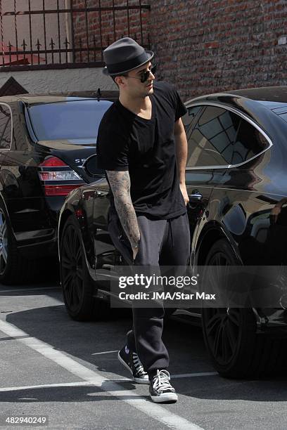 Mark Ballas is seen on April 4, 2014 at "Dancing with the Stars" in Los Angeles, California.