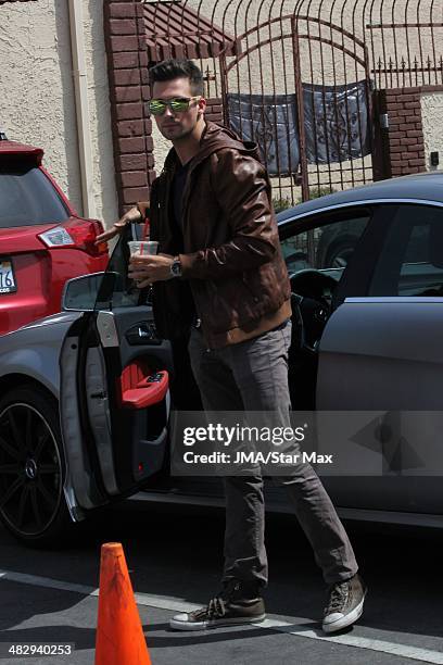 James Maslow is seen on April 4, 2014 at "Dancing with the Stars" in Los Angeles, California.