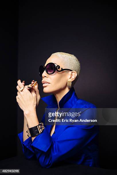 Ivy Queen poses for a portraits at the 2015 Billboard Latin Music Conference for Billboard Magazine on April 29, 2015 in Miami, Florida.