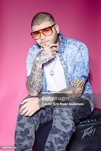 Farruko poses for a portraits at the 2015 Billboard Latin Music Conference for Billboard Magazine on April 29, 2015 in Miami, Florida.