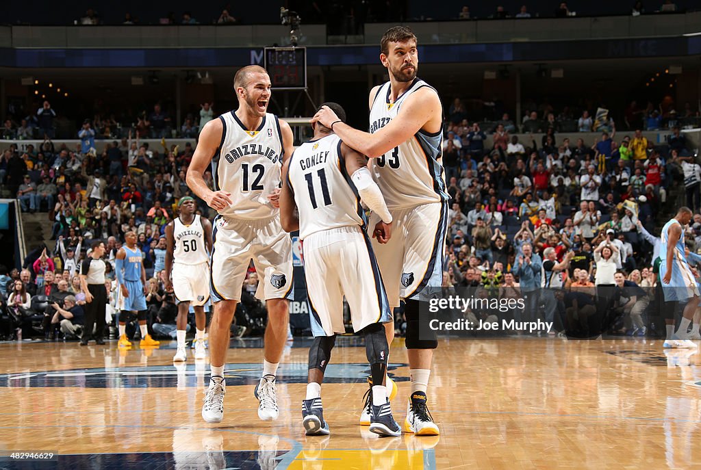 Denver Nuggets v Memphis Grizzlies