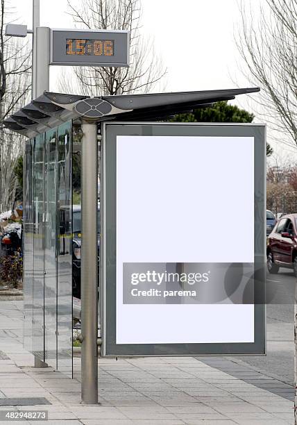 billboard series - bus stop poster stock pictures, royalty-free photos & images