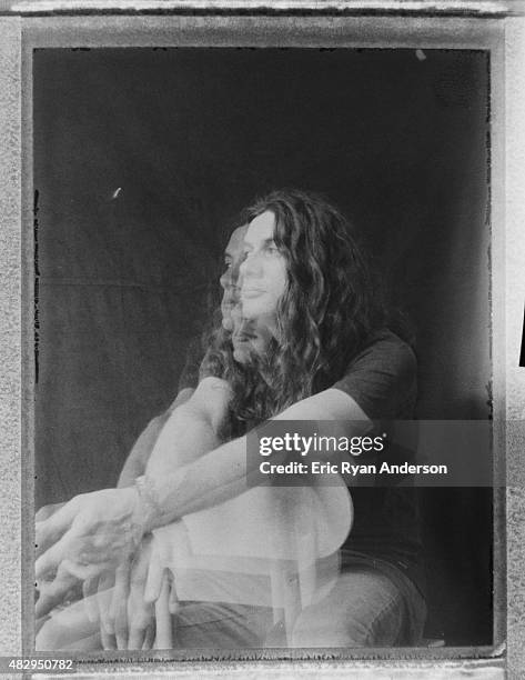 Kurt Vile is photographed on polaroid film for a portrait for Billboard Magazine on June 6, 2014 in New York City.