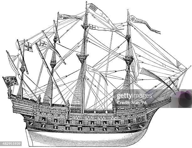 henry grace of god - caravel stock illustrations