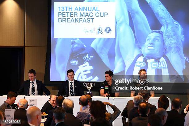 General view during the Peter Mac Cup Breakfast at the Melbourne Cricket Ground on August 5, 2015 in Melbourne, Australia.