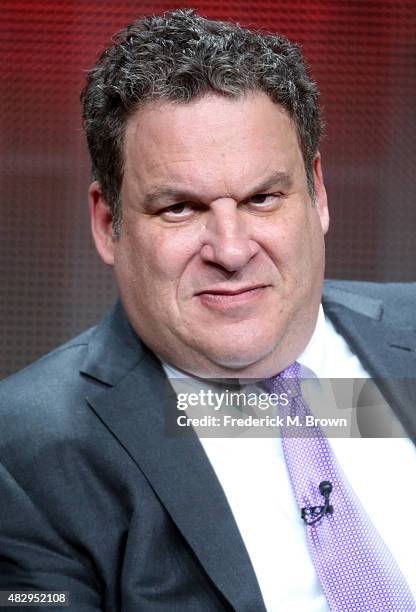 Actor Jeff Garlin speaks onstage during the 'The Goldbergs' panel discussion at the ABC Entertainment portion of the 2015 Summer TCA Tour at The...