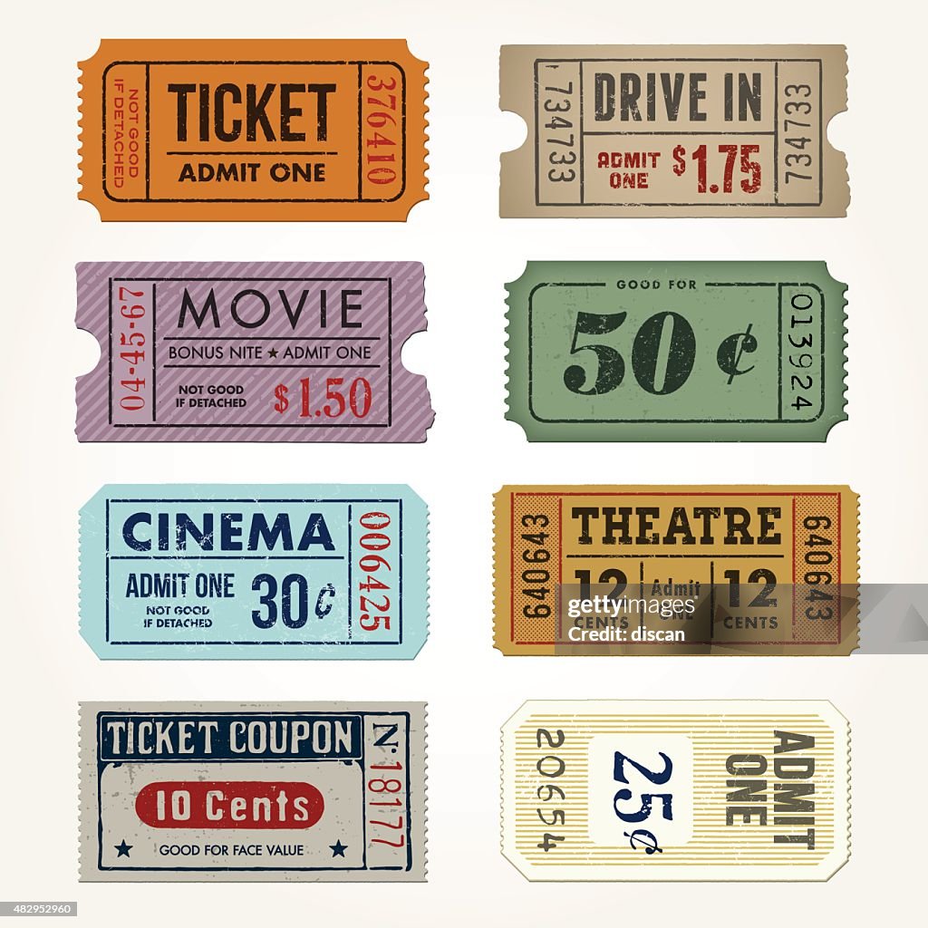 Vintage Tickets and Coupons Collection