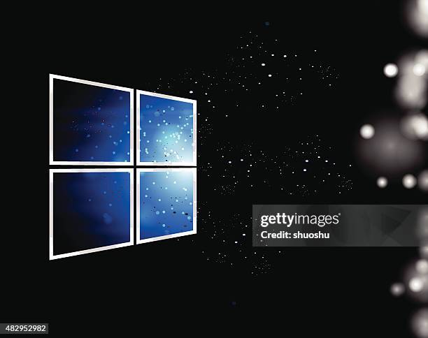 windows style technology background - windows desktop background stock illustrations