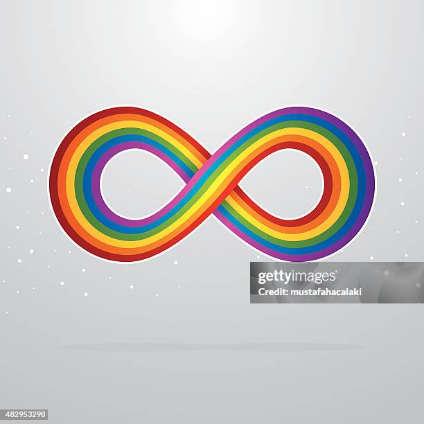 forever proud - infinity symbol stock illustrations