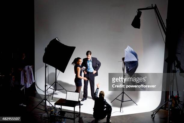 fashion photo shoot - photo shoot set up stock pictures, royalty-free photos & images
