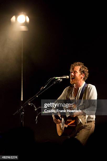 Irish singer Damien Rice performs live during a concert at the Tempodrom on August 4, 2015 in Berlin, Germany.