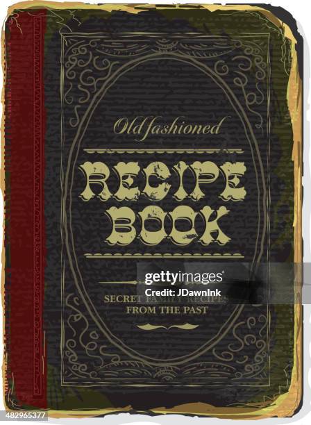 old fashioned family recipe book cover - 食譜 幅插畫檔、美工圖案、卡通及圖標